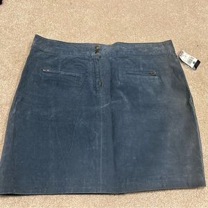 Blue/gray suede skirt - Wilson’s Leather 100% Genuine Leather NWT